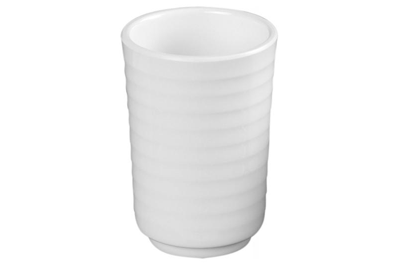 Hemoton 4pcs Melamine Cup Durable Plastic Tumblers Cup Drink Cup for Restaurant Home Hotel White 